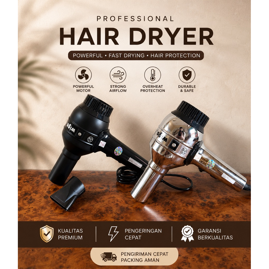 Jual Hair Dryer Wigo Taifun 900 dengan Motor Tahan Lama, 2
