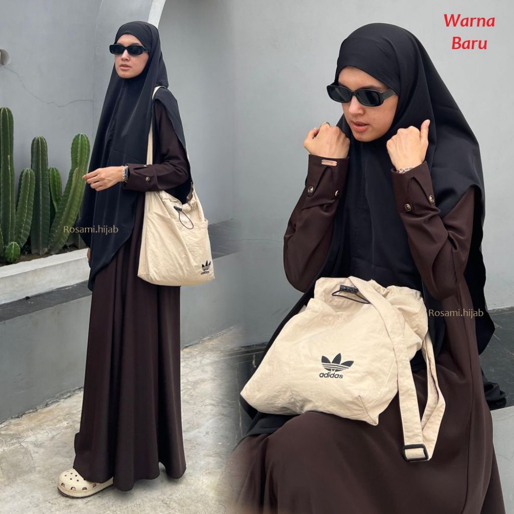 Jual Shafa Dress #2 Anti UV By. Rosami Hijab ( Warna Baru ) | Shopee ...