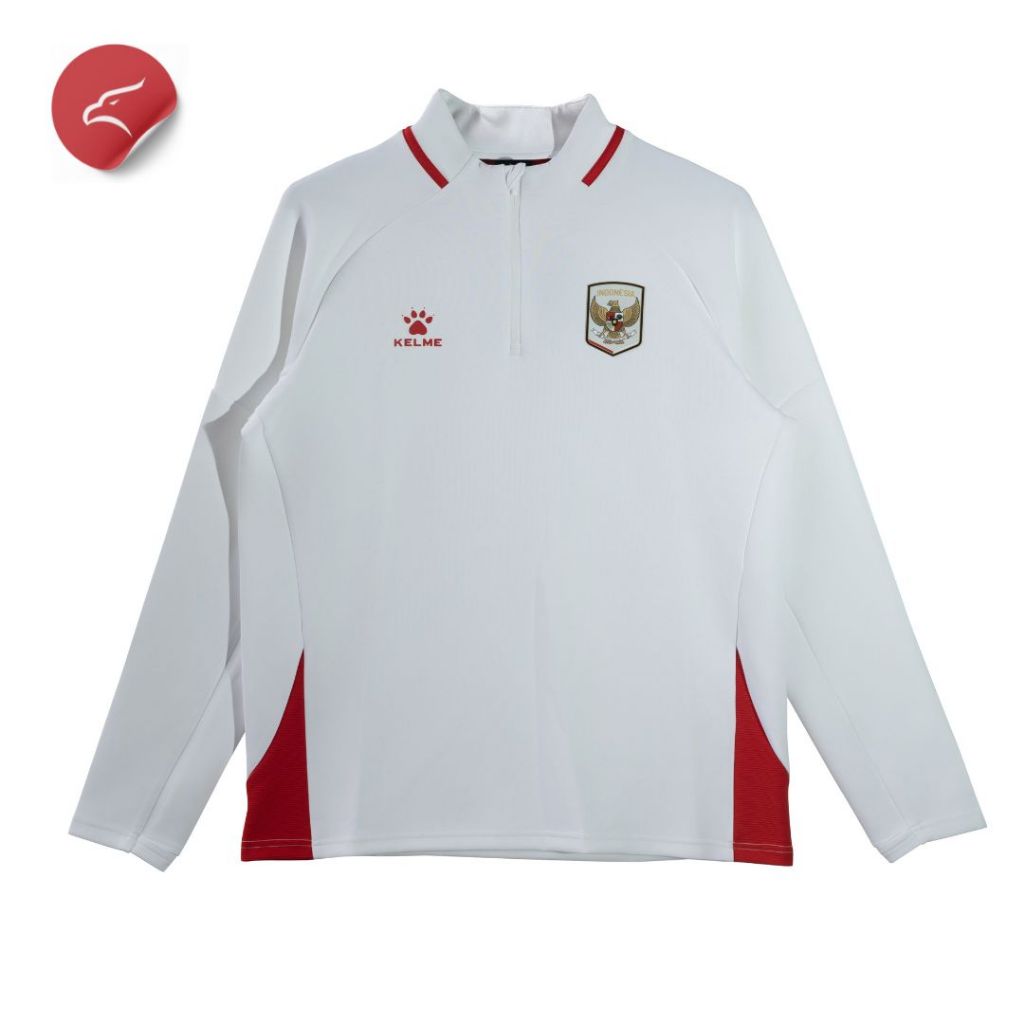Jual Kelme Jacket Training Halfzip Timnas Indonesia 2026 Away White ...