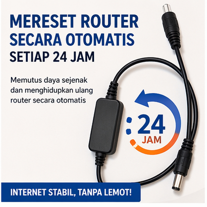 Jual Kabel Restart Otomatis Router Modem 24 Jam, Auto Reset WiFi Anti ...