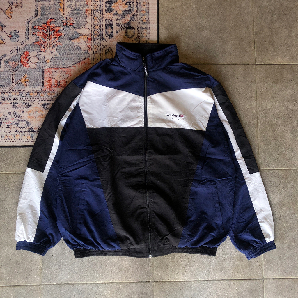 Jual Jaket Reebok Classic Big Logo Colorblovk Windbreaker | Shopee ...