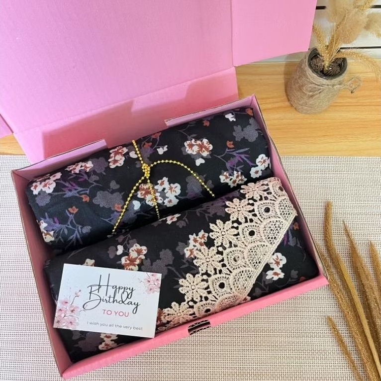 Hampers mukena idul fitri katun lembut spesial gift box