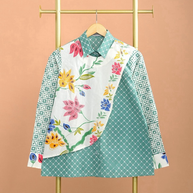 Atasan wanita Batik A1169 “AMIRA” Sage
