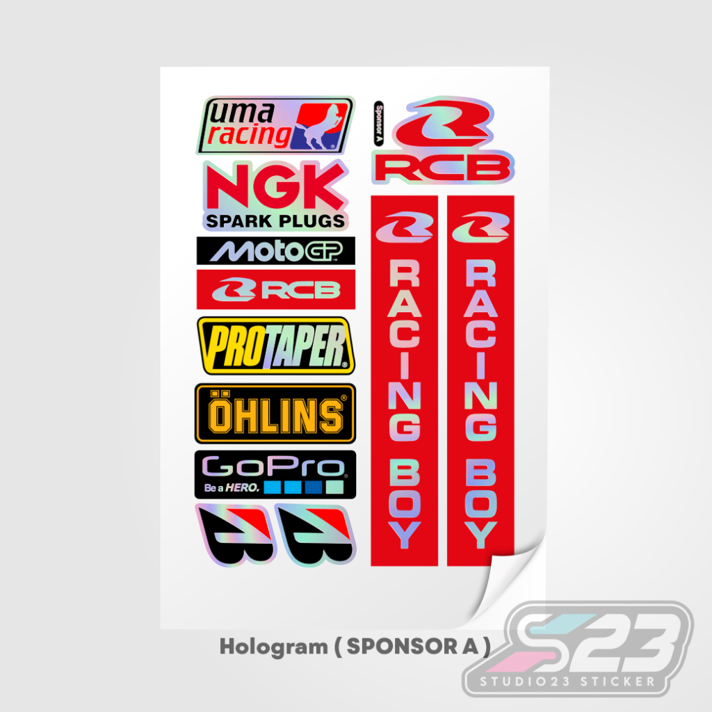 Jual Stiker mini pack Racing SPONSOR, Sticker Printcut | Shopee Indonesia