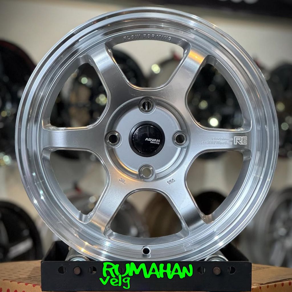 Jual velg mobil r16 ADVAN R6 FLOW FORMING PCD 4X114,3 velg mobil racing ...