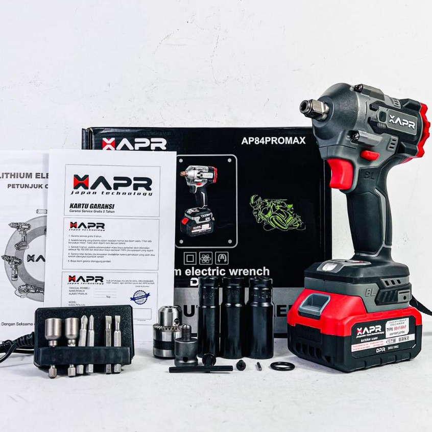 Jual AP84PROMAX+ IMPACT WRENCH APR AP84 PROMAX 500nm 1/2inch body kecil ...