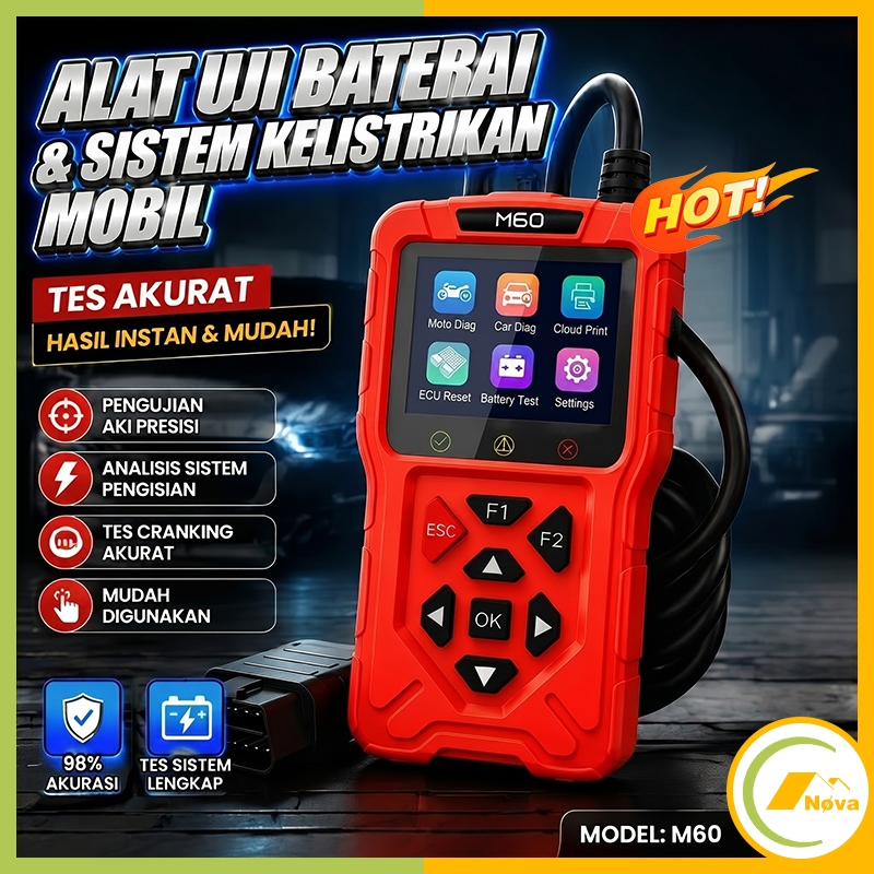 Jual AXISMAX M60 Scanner Motor Injeksi & Mobil OBD2 Universal - Alat ...