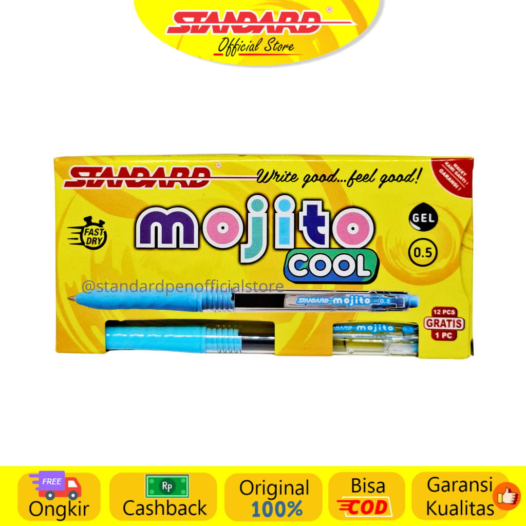 Standard - Pulpen Mojito Cool 0.5 Gel ( Alat Tulis / Pen / Ballpoint / Pena ) (4)