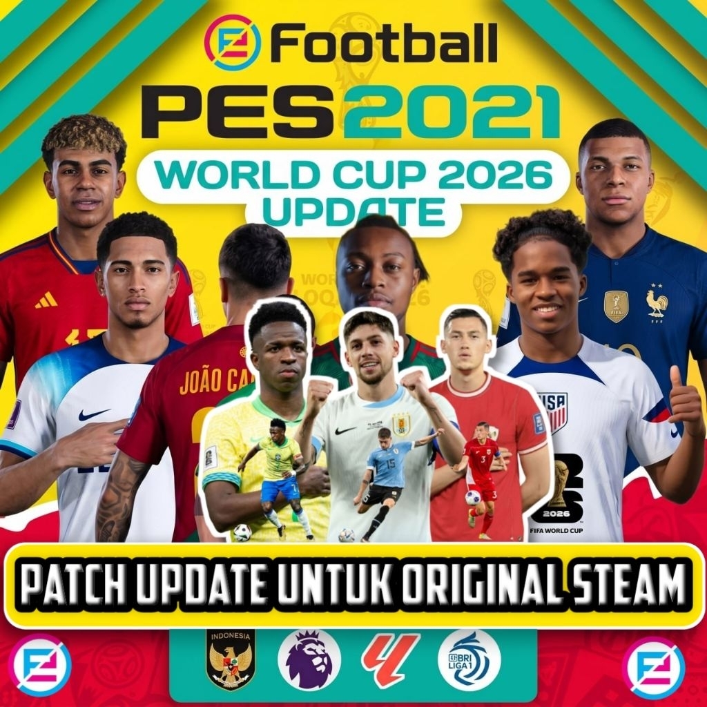 Jual PATCH UPDATE PES 2021 UPDATE 2026 VERSI ORIGINAL STEAM | Shopee ...