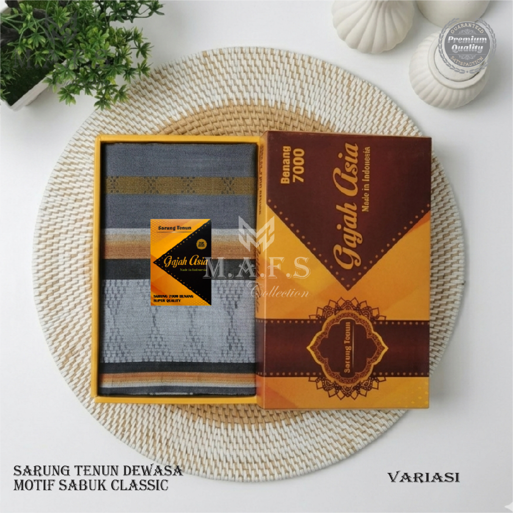 SARUNG DEWASA SARUNG TENUN MOTIF SABUK CLASSIC PREMIUM