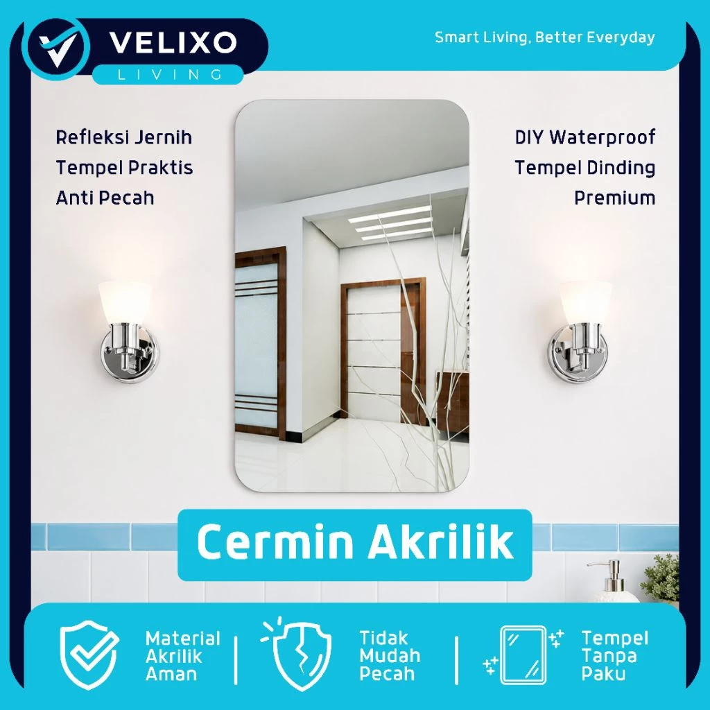 Cermin Akrilik Anti Air Anti Pecah