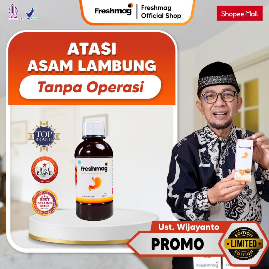 FRESHMAG Madu Lambung - Solusi Cepat dan Tepat Untuk Asam Lambung dan Maag Radang Lambung Infeksi Lambung dan Penambah Nafsu Makan