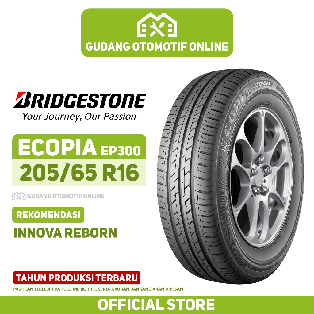 Jual Ban Bridgestone Ecopia Enliten EP300 205/65 R16 Ban Mobil Innova ...