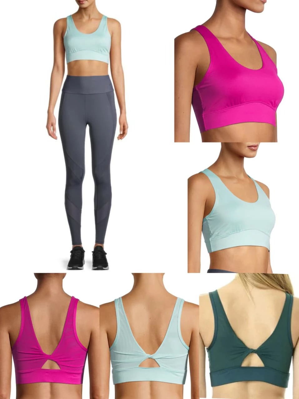 Bra Olahraga Avia Women's Low Support Twist Back Sports Bra - 2431