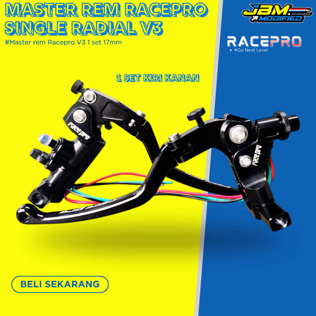 Jual MASTER REM SINGEL RADIAL CNC RACEPRO V3 17 MM UNIVERSAL ALL MOTOR ...