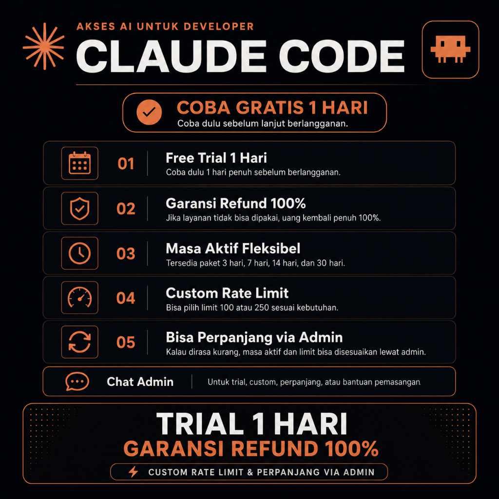 Jual API Key Claude Code Pro Bebas Limit - Integrasi VS Code, Terminal ...