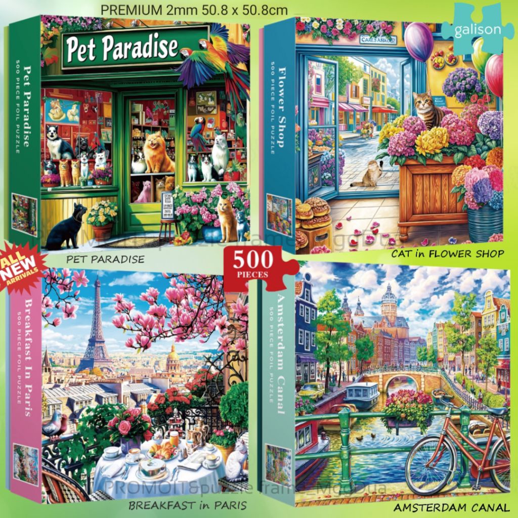 Jual NEW!! PREMIUM PUZZLE 2mm GALISON 500pc , Ukuran 50.8x50.8 READY ...