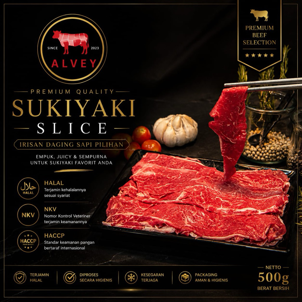 Jual Beef Slice Sukiyaki Tanpa Lemak Premium | Daging Sapi Iris Tipis ...