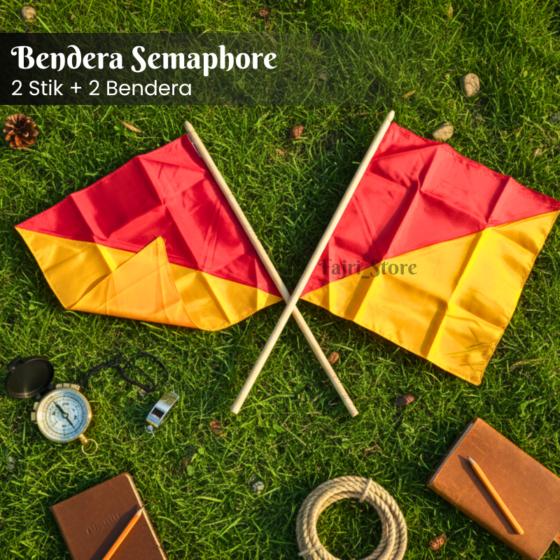 Jual Bendera Semaphore dan Stik Semaphore Pramuka Sepasang Ukuran ...