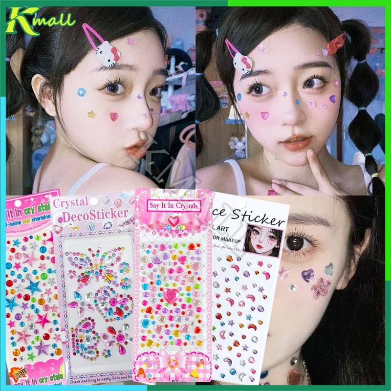 Jual Stiker Rhinestone Diamond Sticker 3D DIY Make Up Dekorasi Tempel ...
