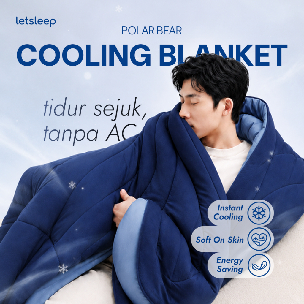 LETSLEEP Cooling Blanket Selimut Dingin dan Lembut | Summer…