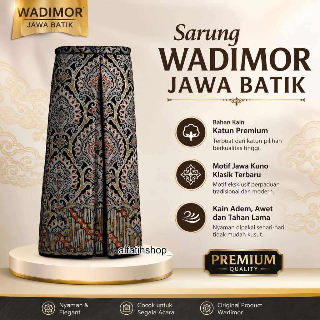 Sarung Wadimor Jawa Batik Terbaru Sarung dewasa katun motif kain pekalongan seragaman santri pria