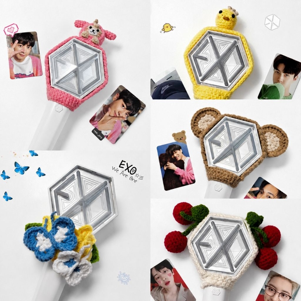 Jual COVER LIGHTSTICK EXO RAJUT ERIBONG | Shopee Indonesia