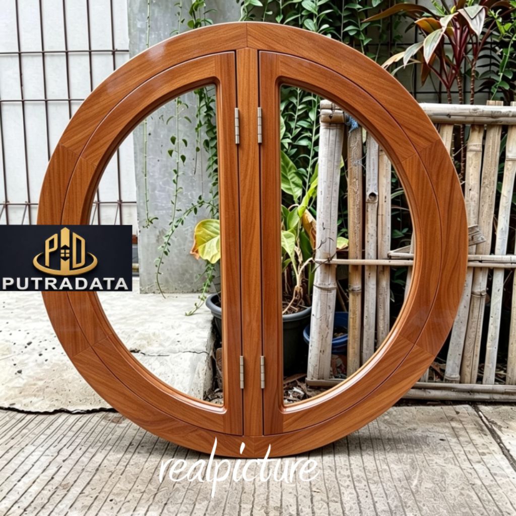 Jendela Bundar Klasik Kupu Kupu 70cm Model Minimalis
