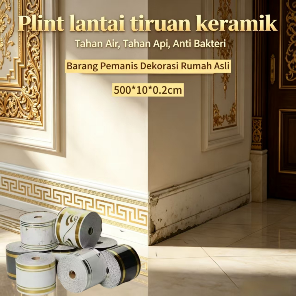 Jual List Dinding Wall Border 5m x 10cm Wallpaper Tempel Tebal Easy ...