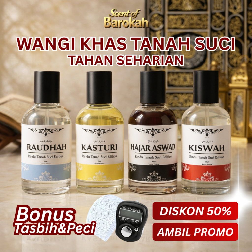 Jual [PAKET 4 BOTOL] PARFUM RINDU TANAH SUCI BAITULLAH | Original ...