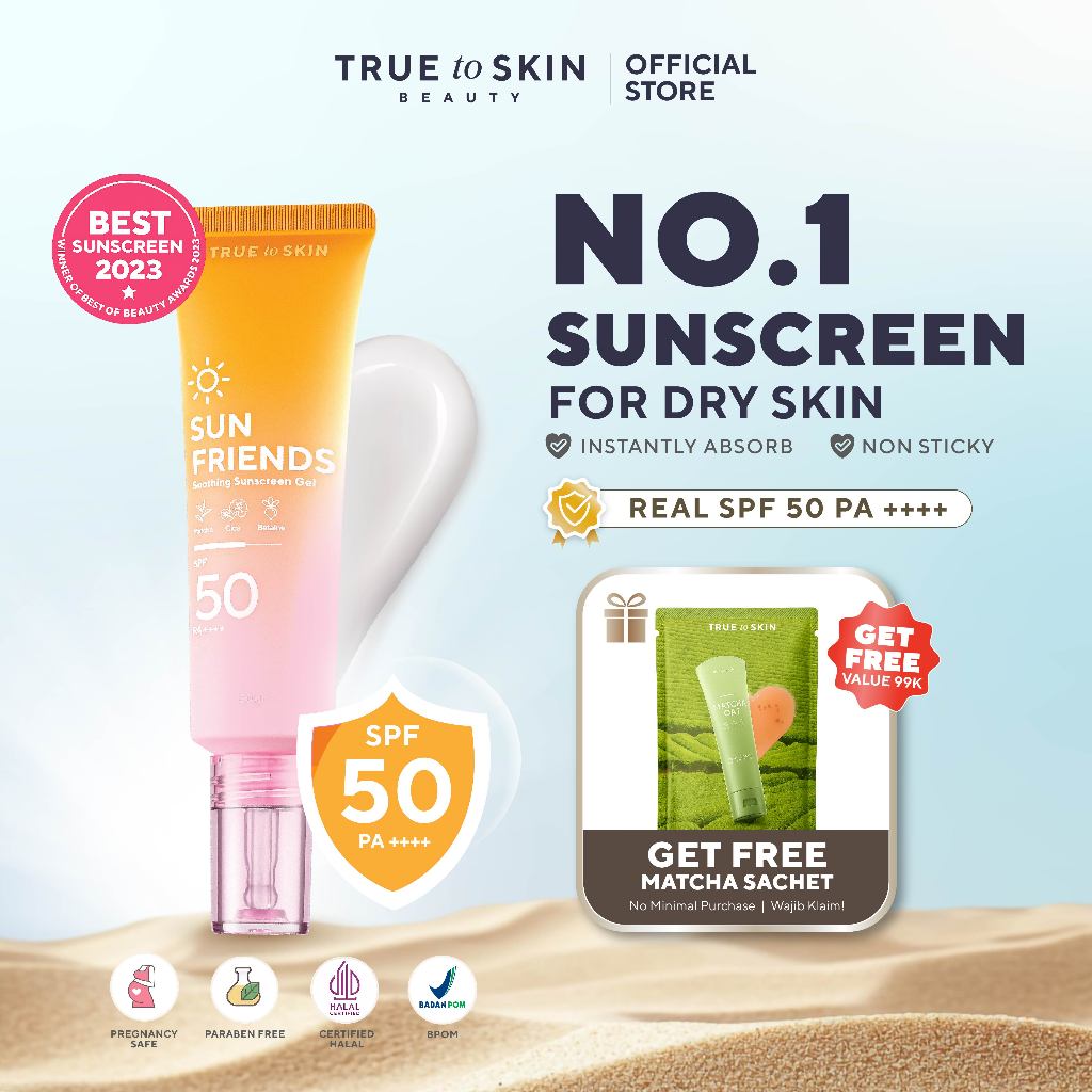 [ BEST DEAL ] True to Skin - Sunfriends Sunscreen Gel SPF 50 PA++++