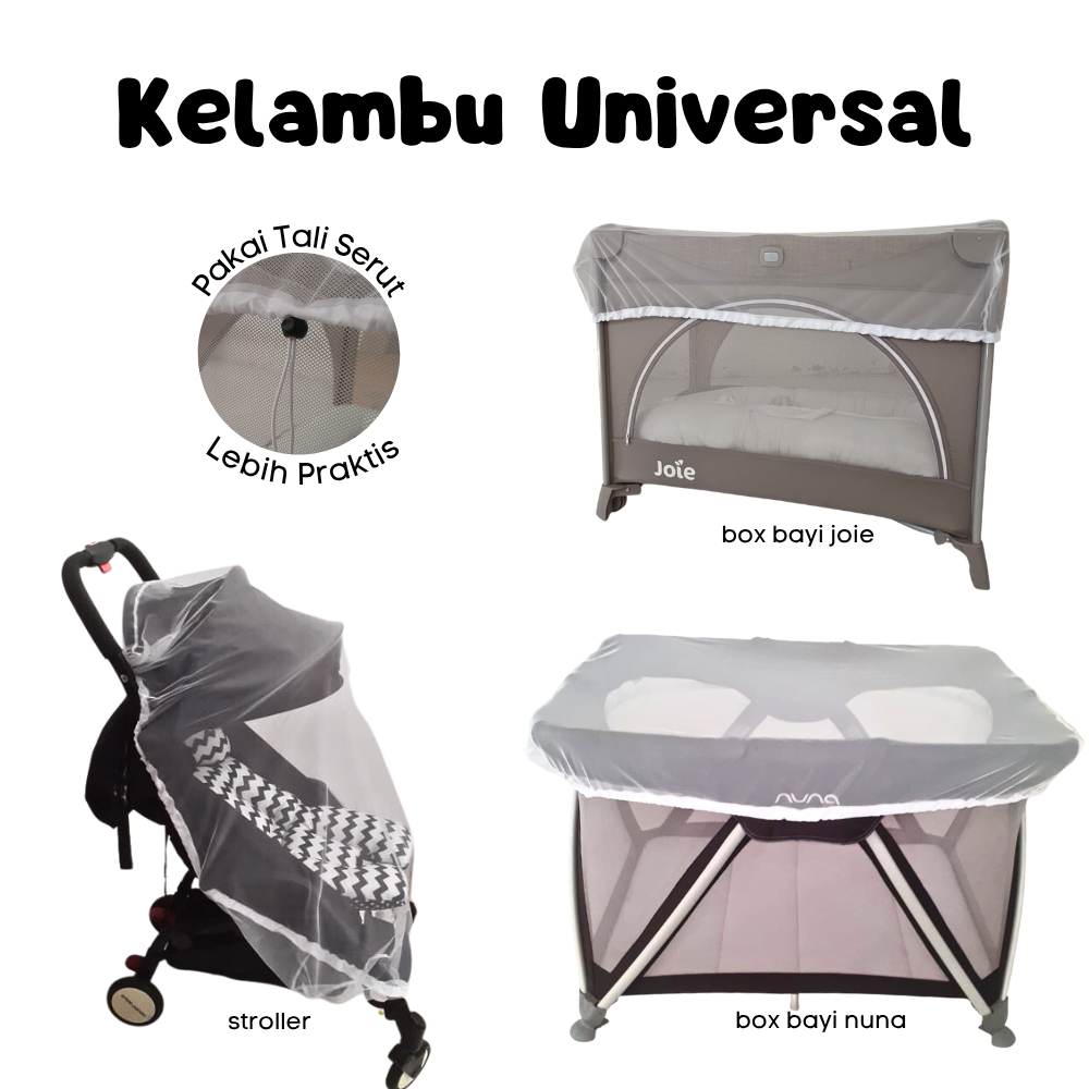 Jual KELAMBU UNIVERSAL Box Bayi Stroller anti nyamuk akachan bayi ...