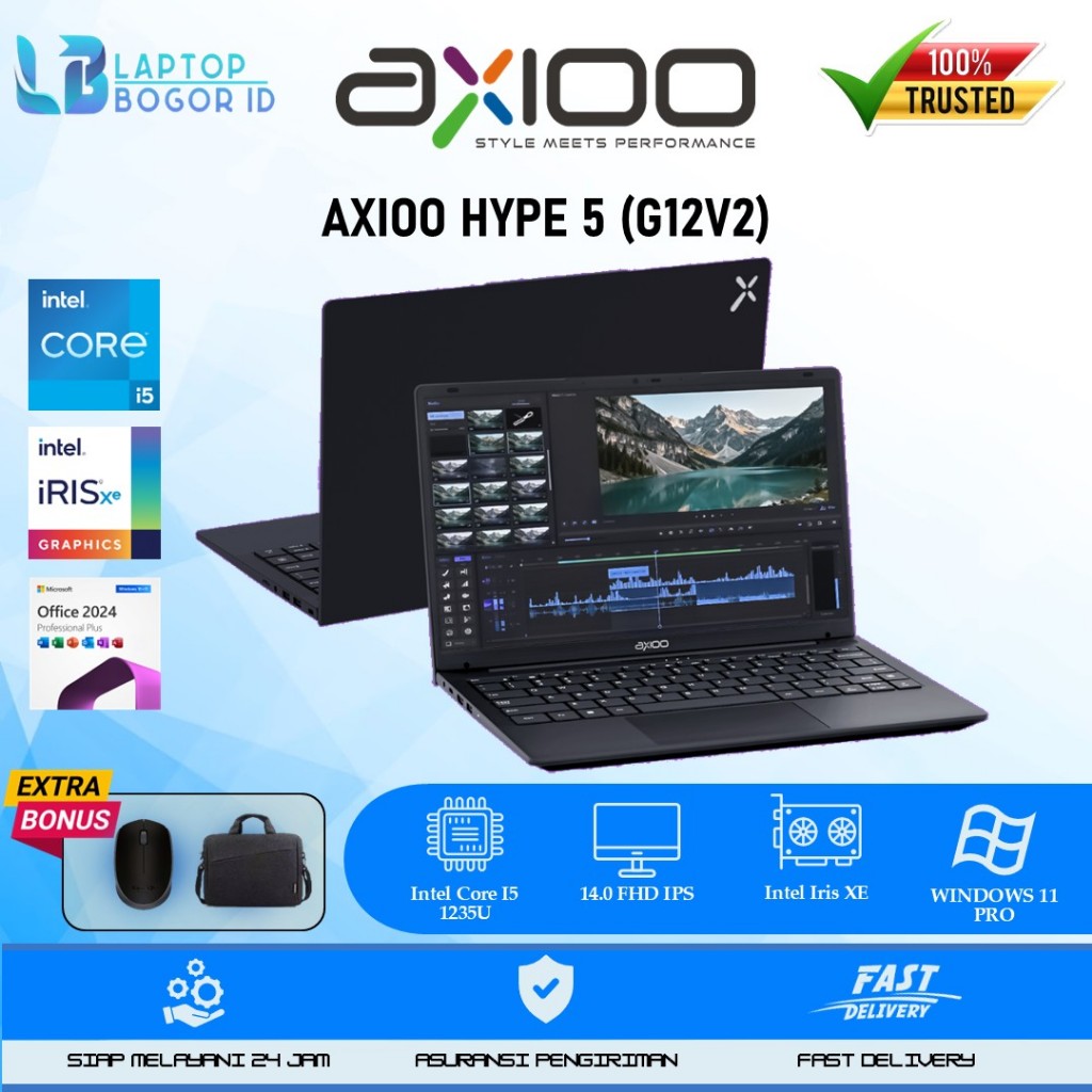Jual Laptop Axioo Hype 5 G12 Intel Core i5 1235U Ram 16GB 1TB SSD FHD ...