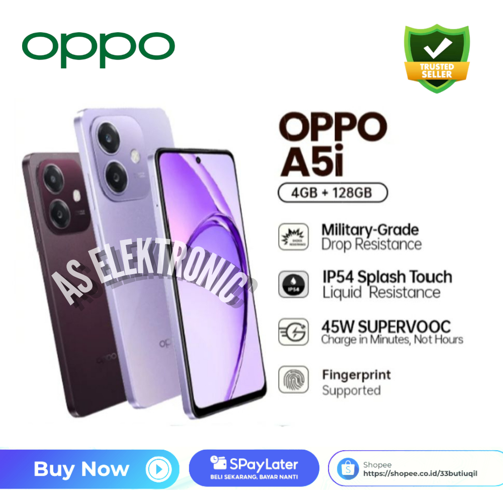 READY STOCK!!! OPPO A5i 4GB/128GB GARANSI 1 TAHUN