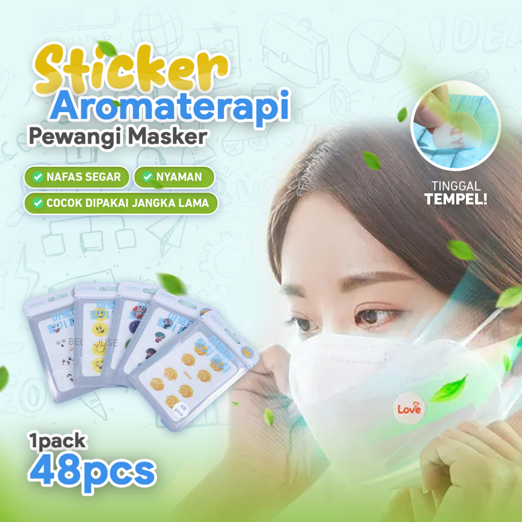 Jual Sticker Masker Aroma Lemon / Mint Korea Mask Patch Stiker Tempel ...