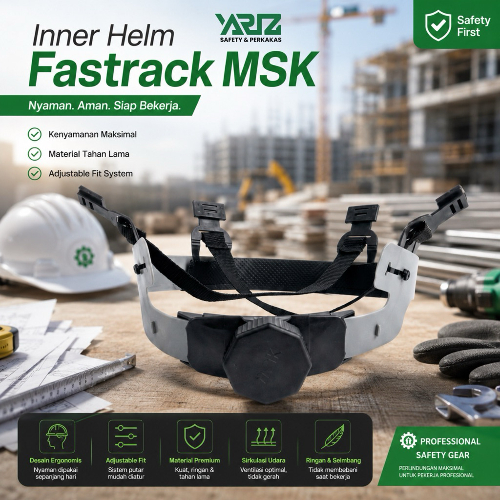 Jual MSK Inner Helm Safety Fastrack, Inner Helm Proyek MSK, Dalaman ...