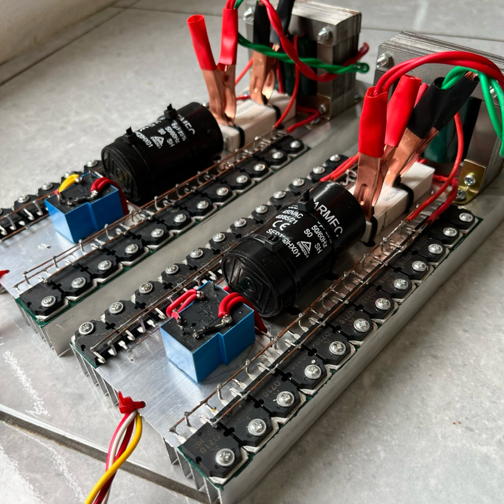 Jual inverter pac 24 transistor inverter ultrasonik trafo 5 amper murni ...