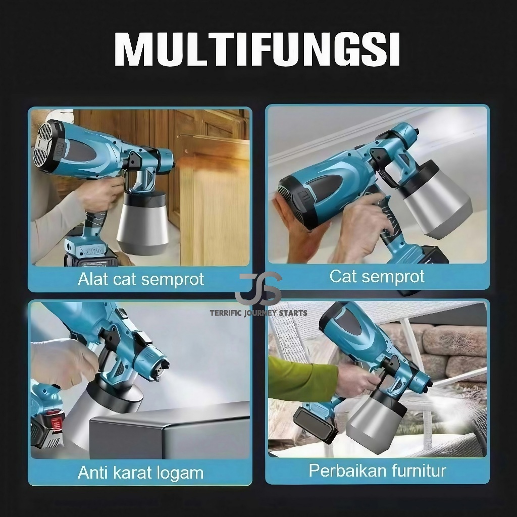 Jual Terrific JS Alat Semprot Cat Electric Spray Gun Air Pistol Semprot ...