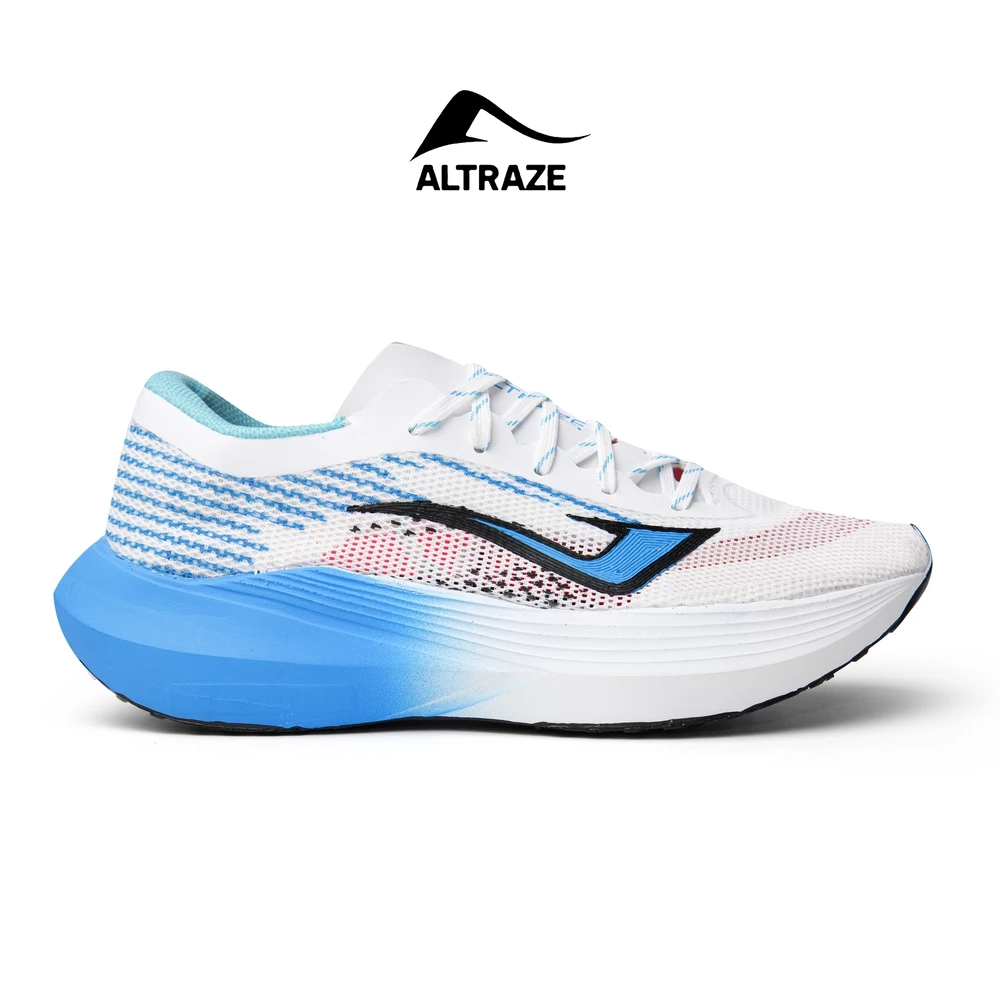 Altraze Revel Ride 1.0 Putih Biru - Sepatu Olahraga Running Lari Pria Wanita Sneakers Kasual Senam
