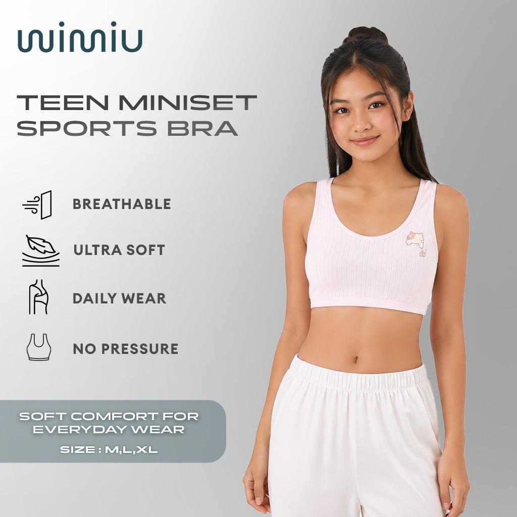 Jual Wimiu Miniset BH Mini Set Miniset Wanita Remaja Bra Sport Miniset ...
