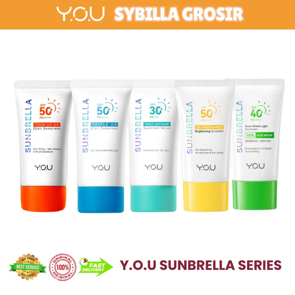 Jual YOU Sunbrella Triple UV Elixir Sunscreen, 2% Niacinamide ...