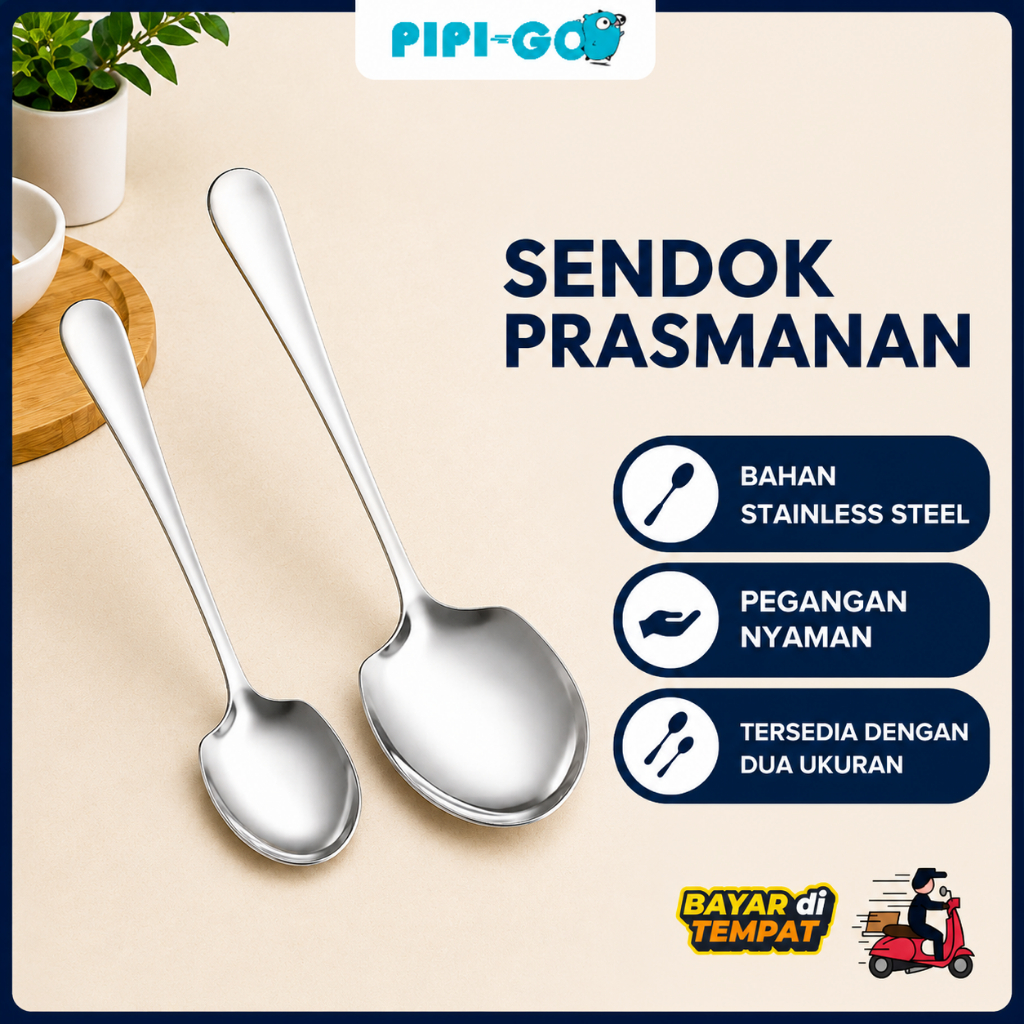 Jual PPG Sendok Sayur Ukuran Besar Jumbo Stainless Steel Saji Prasmanan ...