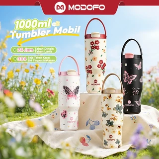 MODOFO Tumbler Stainless Tahan Panas Dingin 24 Jam 1 Liter Tambler  Botol Minum Aesthetic Kopi Termos Air Panas Hydrojug Tumblr