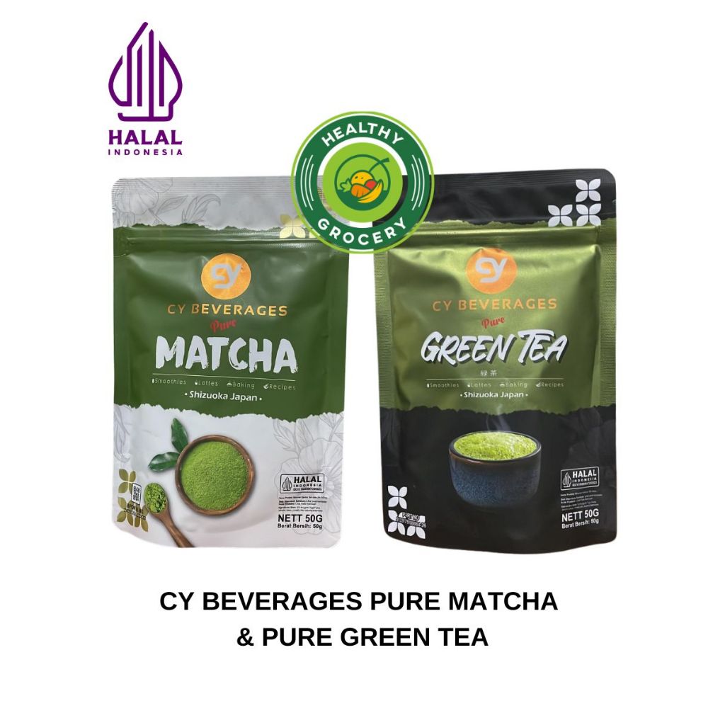 Jual Cy Beverages Pure Matcha 50gr / Pure Green Tea 50gr | Shopee Indonesia