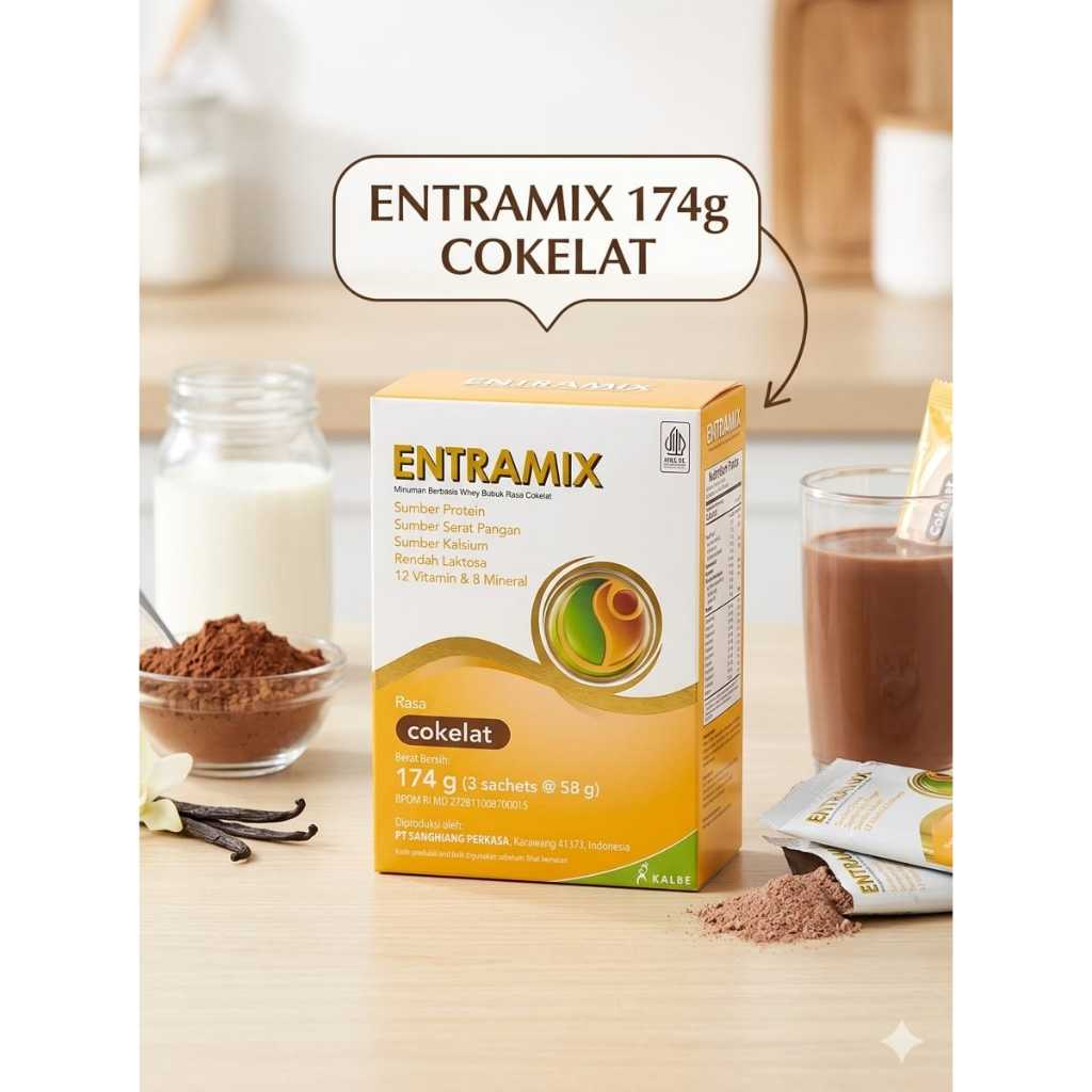 Jual Entramix Susu Bubuk – Nutrisi Seimbang Dewasa & Lansia | Vanilla ...