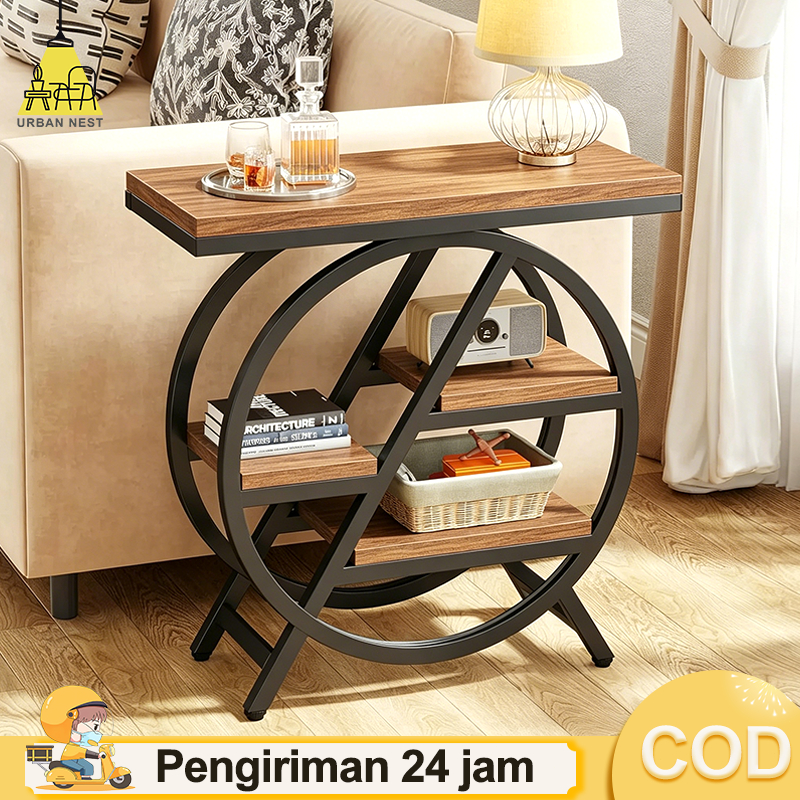 COD Meja Konsul Meja Console Modern Aesthetic Meja Hias Ruang Tamu Rak Display untuk Teras & Foyer Meja Lorong Masuk Minimalis Modern Meja Sudut Ruang Tamu Meja Samping Sofa