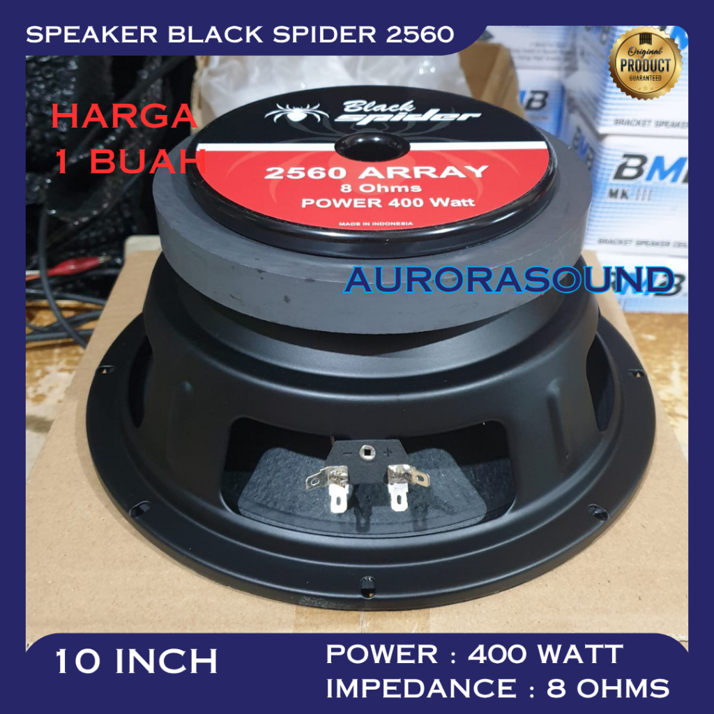 Jual SPEAKER KOMPONEN BLACK SPIDER 2560 WOOFER 10 INCH BLACKSPIDER BS ...