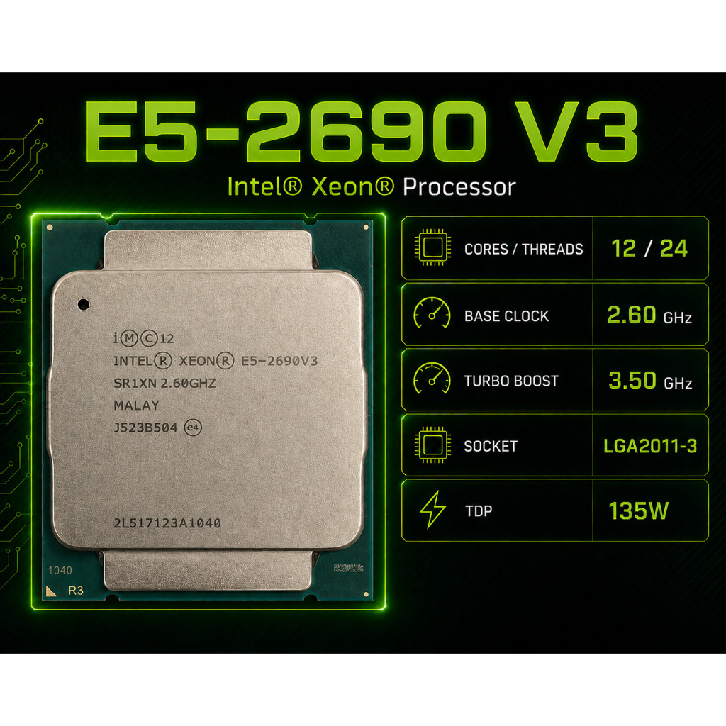 Jual Processor Xeon E5 2690 V3 LGA 2011-3 (12 Core, 24 Thread) | Shopee ...