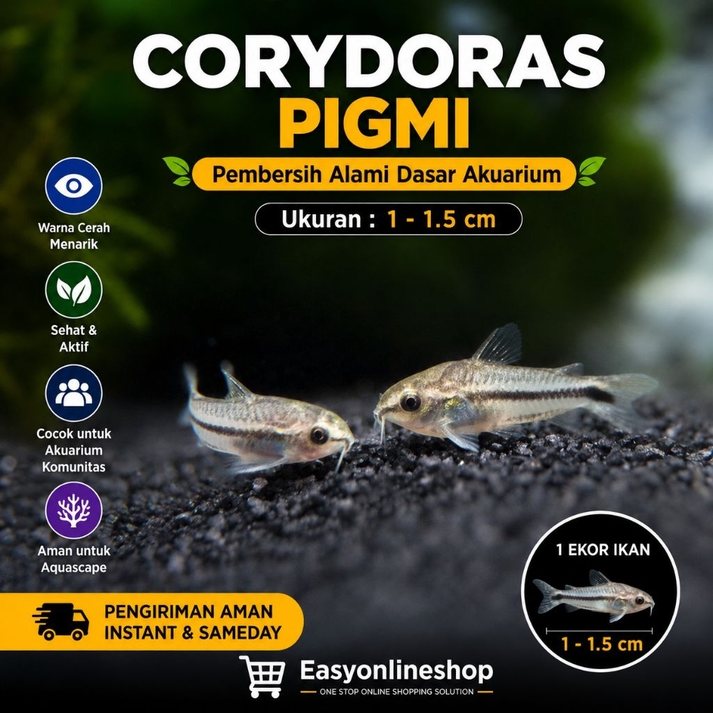 Jual Corydoras Pygmy Dwarf Corydoras Pigmi Corydoras Pigmy | Shopee ...