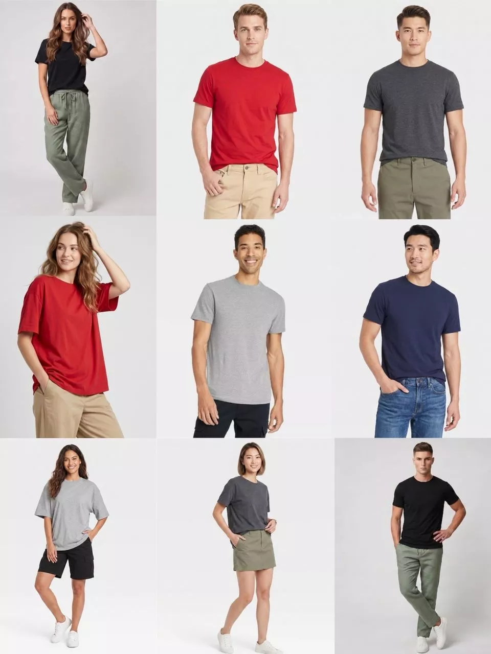 Unisex Tee Shirt - Kaos Basic Polos Adem GF Every Wear Short Sleeve T-Shirt - 2558
